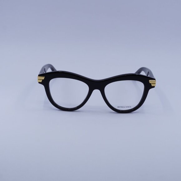 Bottega Veneta BV1105O 001 Eyeglasses Black 50mm Cat Eye Frame - Picture 4 of 11